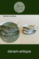 Royal Copenhagen Grey Magnolia Gravy Boat No 563