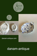 Royal Copenhagen Blue Fluted Half Lace Leaf Shaped Assiet No 547