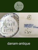 Royal Copenhagen Blaue geriffelte ovale Schale Nr. 534