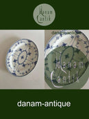 ロイヤルコペンハーゲン ブルーフルーテッドハーフレースオーバルディッシュ No 532