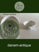 Royal Copenhagen Blaue kannelierte Zuckerdose Nr. 412