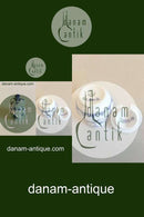 Royal Copenhagen Blaues kanneliertes kleines Senfglas Nr. 358