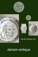 Royal Copenhagen Blauer geriffelter Mittagsteller Nr. 177