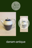 Royal Copenhagen Liselund Mørkeblå Kaffekande No 128