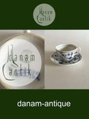 Royal Copenhagen Musselmalet Riflet Kaffekop og Underkop No 71