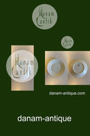 Royal Copenhagen Tradition Hvid Halvblonde m. Guld Frokosttallerken No 572