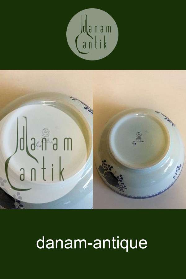 Royal Copenhagen Blå Tranquebar Stor Skål No 958