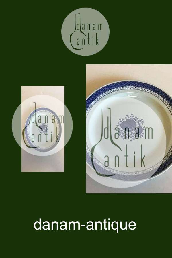 Royal Copenhagen Blå Tranquebar Rundt Fad No. 933