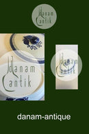 Royal Copenhagen Blå Tranquebar Ovalt lågfad No 921