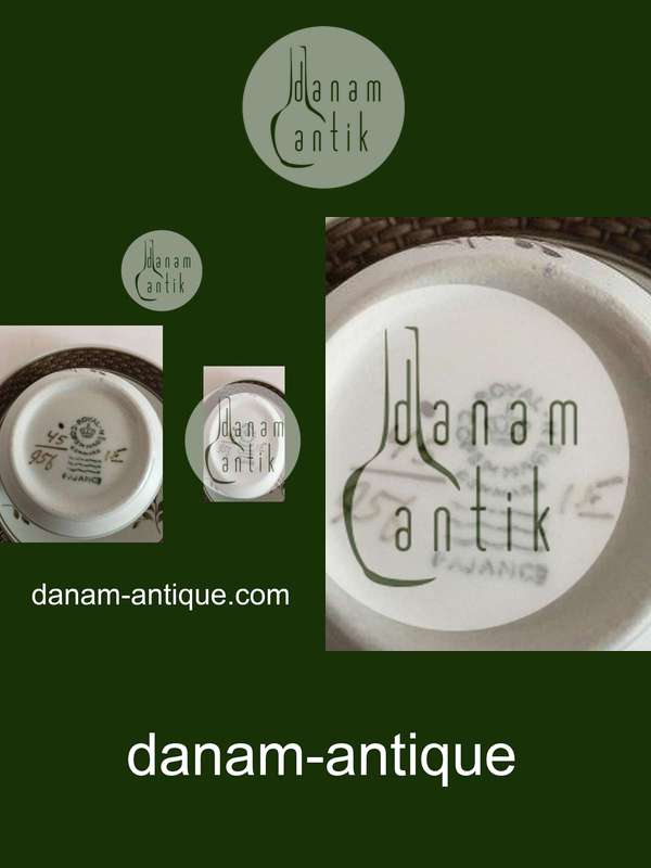 Royal Copenhagen Brown Tranquebar Coffee Cup and Saucer No 956