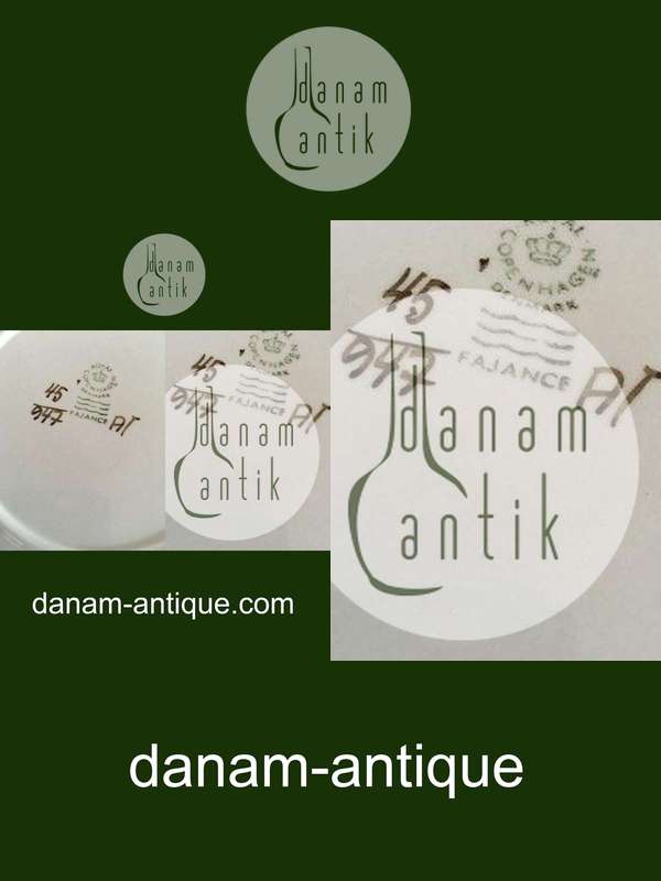 Royal Copenhagen Brun Tranquebar Dyb Tallerken No 947