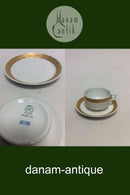 Royal Copenhagen Guld Vifte Morgen / Tekop og Underkop No. 11554