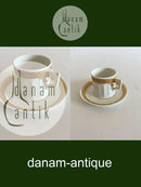 Royal Copenhagen Guld Vifte Espresso Kop og Underkop No 11548