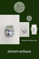 Royal Copenhagen Blue Fluted Plain Mustard Pot, missing Lid. No. 358