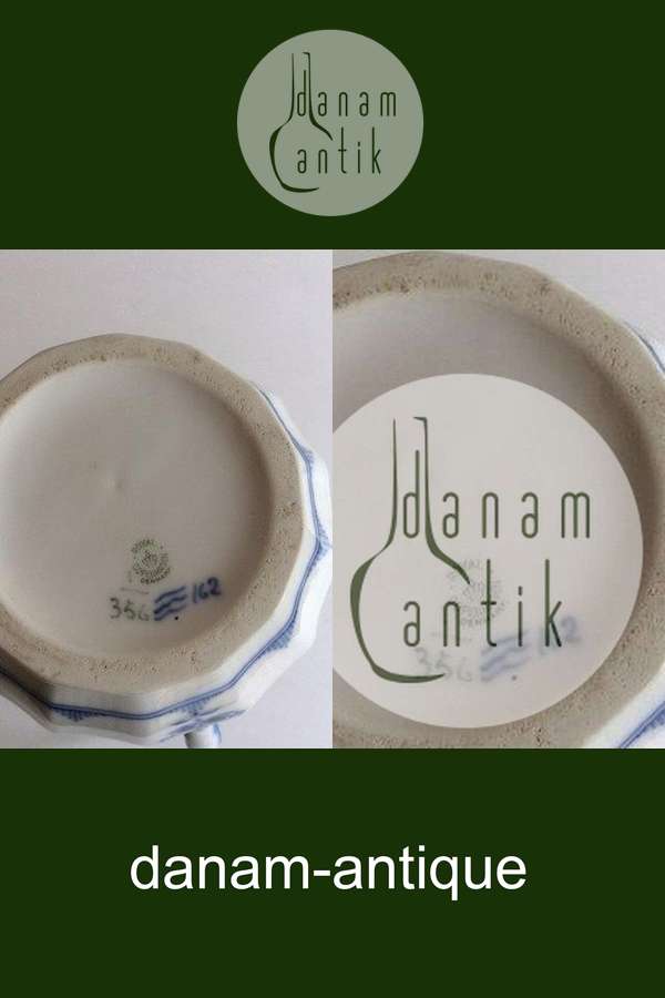 Royal Copenhagen Musselmalet Riflet Kande No 356