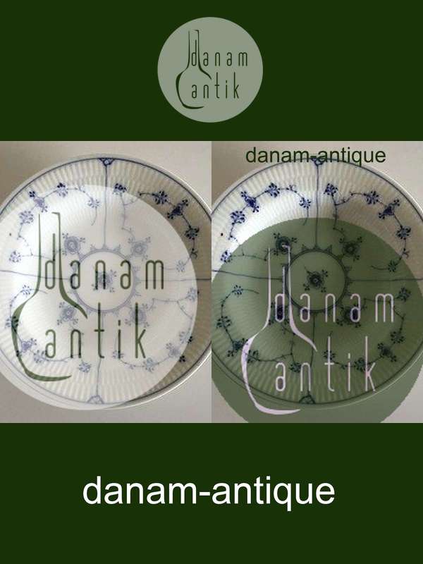 Royal Copenhagen Musselmalet Riflet Dyb Tallerken No. 168