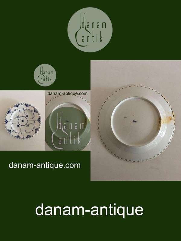 Royal Copenhagen Antik Musselmalet Helblonde Tallerken