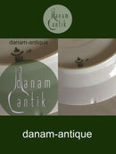 Royal Copenhagen No 118 Round Serving Tray w. Golden Peacock Feather Ornament