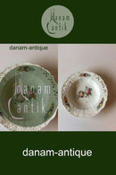 Royal Copenhagen Saxon Flower Deep Teller in Luxusausführung mit durchbrochenem Rand.