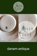 Royal Copenhagen Saksisk Blomst Dyb Tallerken i luksusmodel med gennembrudt kant.