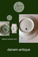 Royal Copenhagen Saksisk Blomst Dyb Tallerken i luksusmodel med gennembrudt kant.