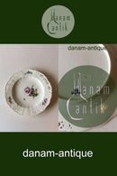 Royal Copenhagen Saxon Flower Dinner/Fruchtteller in Luxusausführung mit durchbrochenem Rand.