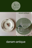 Royal Copenhagen Saksisk Blomst Middags-/Frugttallerken i luksusmodel med gennembrudt kant.