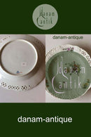 ロイヤルコペンハーゲン サクソンフラワー ディナー/フルーツプレート（リム透かし彫り）ラグジュアリーモデル。