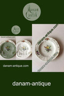 Royal Copenhagen Saksisk Blomst Middags-/Frugttallerken i luksusmodel med gennembrudt kant.