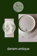 Royal Copenhagen Saksisk Blomst Middags-/Frugttallerken i luksusmodel med gennembrudt kant.