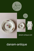 Royal Copenhagen Saksisk Blomst Middags-/Frugttallerken i luksusmodel med gennembrudt kant.