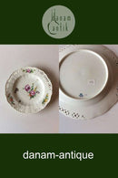 Royal Copenhagen Saxon Flower Dinner/Fruchtteller in Luxusausführung mit durchbrochenem Rand.