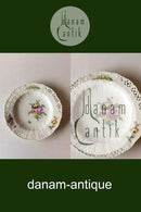 Royal Copenhagen Saksisk Blomst Middags-/Frugttallerken i luksusmodel med gennembrudt kant.