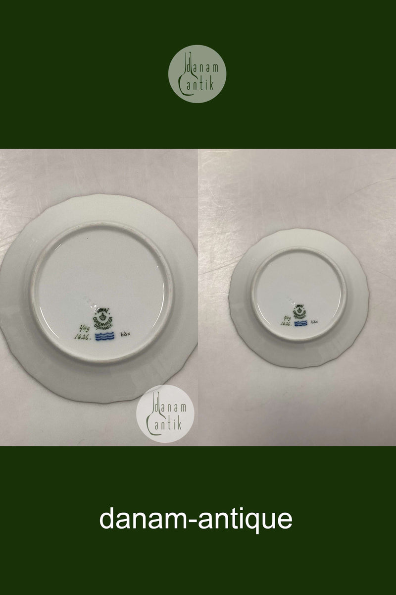 Royal Copenhagen Light Saxon Flower Cake Plate No 1626