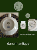 Royal Copenhagen Liselund Dark Blue Coffee Cup and saucer No 072/073