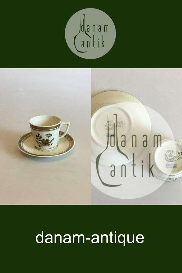 Royal Copenhagen Liselund (Old) Mokkatasse mit Untertasse Nr. 947/9535