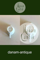 Royal Copenhagen Weißes Magnolien-Sahnekännchen Nr. 394