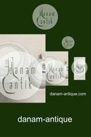 Royal Copenhagen Magnolia, Grey with red decoration Coffee Cup and Saucer 072/073