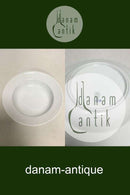 Royal Copenhagen Hvid Halvblonde Dyb Tallerken No 605