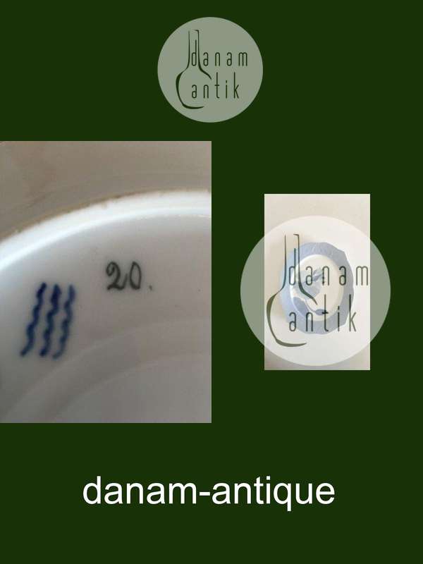 Royal Copenhagen Art Nouveau Plate with fish border