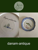 Royal Copenhagen Blå Fisketallerken med Guld No 1212/3002