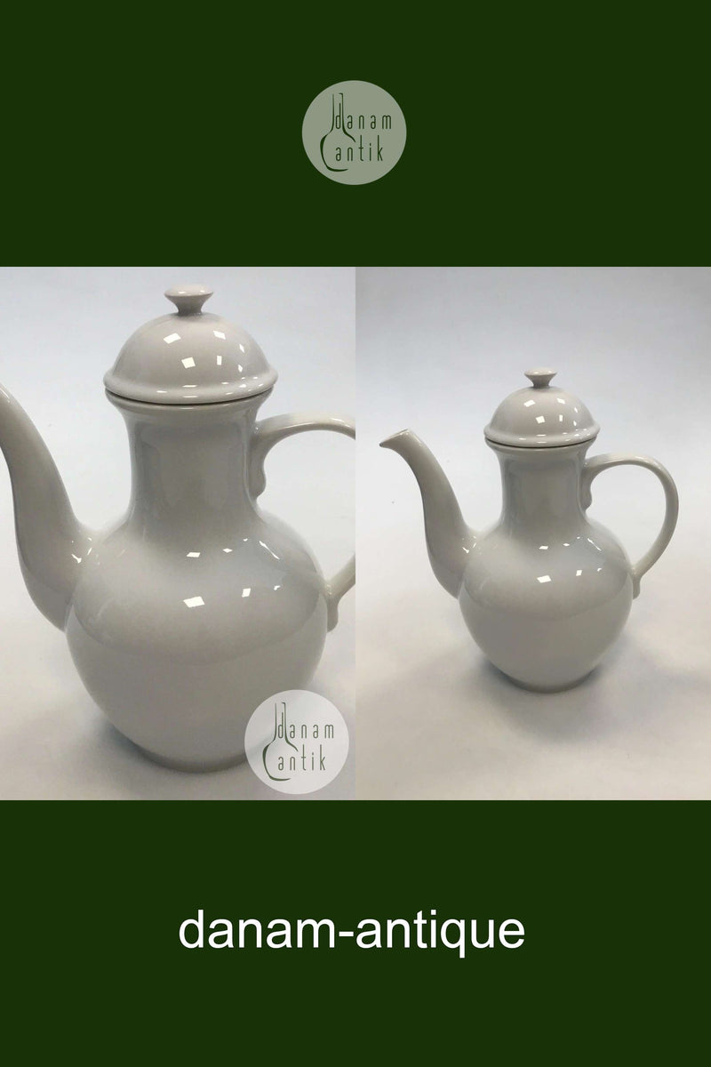 Royal Copenhagen Hvid Kaffekande No 128