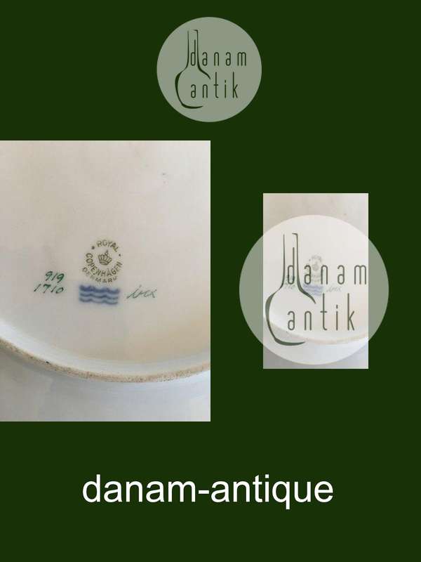 Royal Copenhagen Green Fish Plate No 919/1710 with Belone Vulgaris