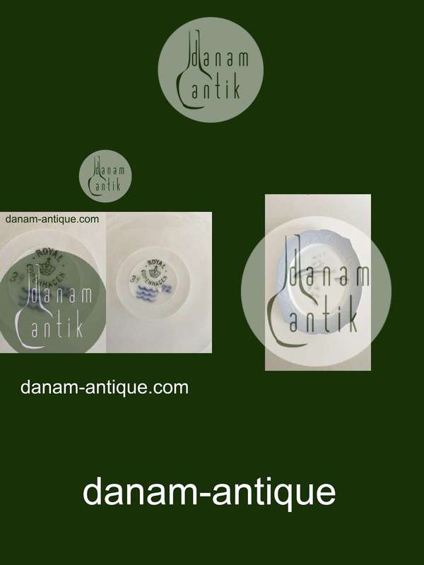 Royal Copenhagen Art Nouveau Plate with Fish Border No 39