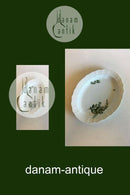 Royal Copenhagen Green Flower Curved Oval Dish No 1556