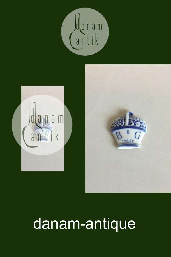 Bing & Grondahl Flower Basket Advertising Sign from 1900-1940