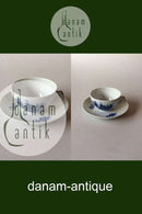 Royal Copenhagen Blå Blomst Flettet Tekop og Underkop No 8269