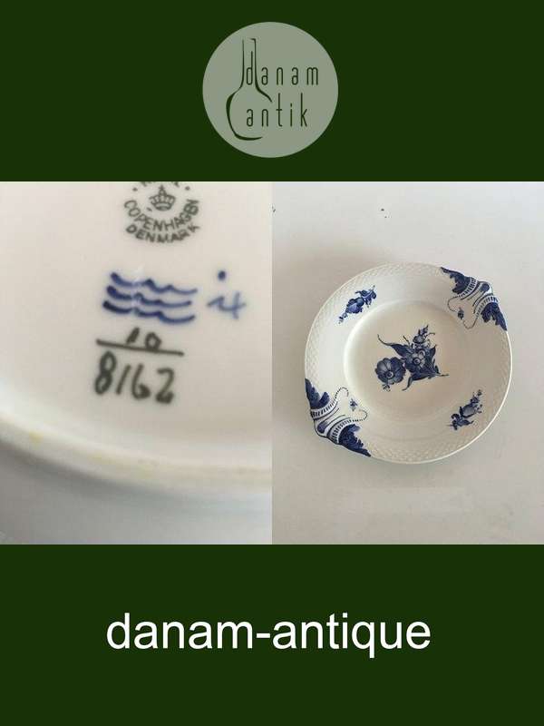 Royal Copenhagen Blå Blomst Flettet Kagefad No 8162