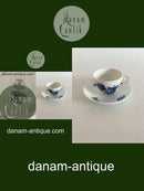 Royal Copenhagen Blå Blomst Flettet Kaffekop med Underskål No 8040