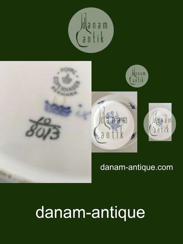 Royal Copenhagen Blå Blomst Flettet Stort Rundt Fad No 8013